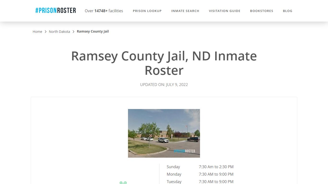 Ramsey County Jail, ND Inmate Roster